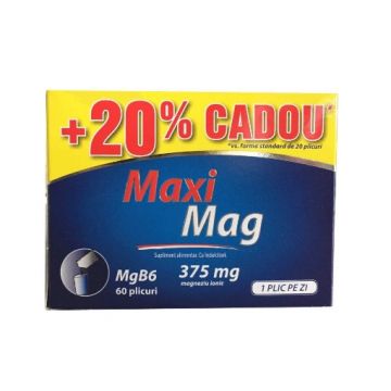 Zdrovit MaxiMag 375mg - 60 plicuri (+ 20% extra)