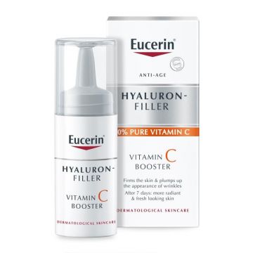 Booster cu vitamina C cu efect triplu anti-imbatranire Hyaluron Filler Eucerin, 8 ml