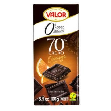 Ciocolata neagra cu crema de portocale, 100 g, Valor