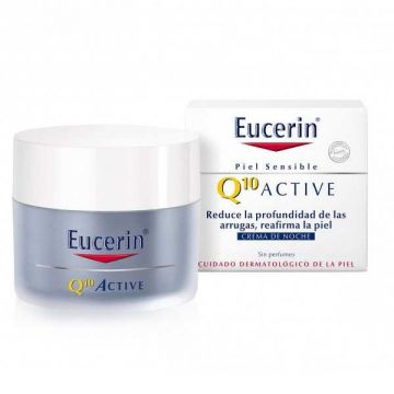Crema de noapte antirid Q 10 Active Eucerin, 50 ml