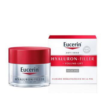 Crema de noapte cu efect de lifting Hyaluron Filler Volume Lift Eucerin, 50 ml