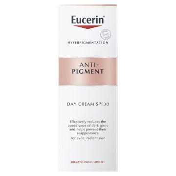 Crema de zi impotriva petelor pigmentare cu SPF 30 Anti-Pigment, 50 ml, Eucerin