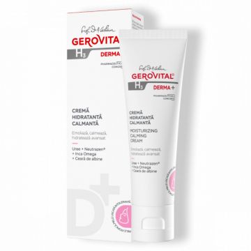 Crema hidratanta calmanta Gerovital H3 Derma+, 50 ml