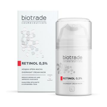 Crema masca de noapte Retinol 0,5% Biotrade, 50 ml