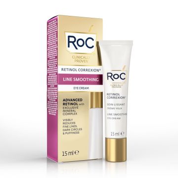 Crema pentru conturul ochilor Retinol Correxion Line Smoothing Roc, 15 ml