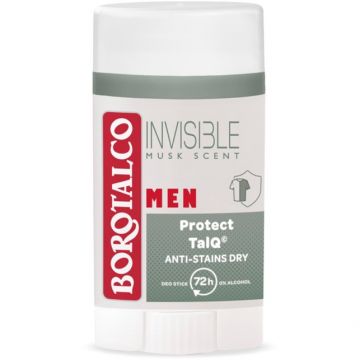 Deodorant Stick Borotalco Men Invisible, 40 ml (Gramaj: 3 x 40 ml)