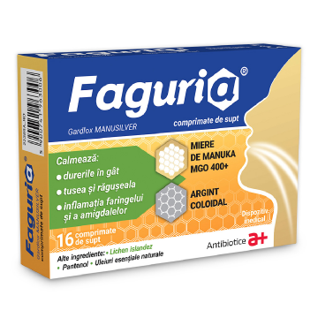 Faguria, 16 comprimate de supt, Antibiotica SA