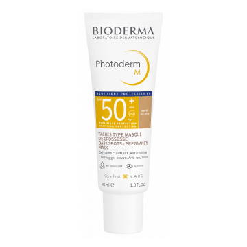 Gel crema Photoderm M, SPF50+, auriu, 40 ml, Bioderma