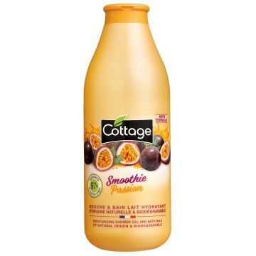 Gel de dus si lapte de baie Smoothie Passion, 750ml, Cottage