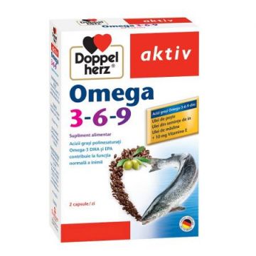 Omega 3-6-9 Aktiv, Doppelherz, 30 capsule