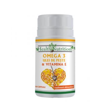 Omega 3 ulei de peste 500 mg 60 capsule Health Nutrition (Cantitate: 60 capsule)