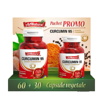 Pachet Curcumin 95, 60+30 capsule, AdNatura