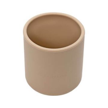 Pahar din silicon, 6 luni+, Bubble Beige, Appekids
