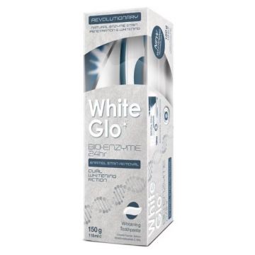 Pasta de dinti cu periuta Bio-Enzyme 24h, 115ml, White Glo