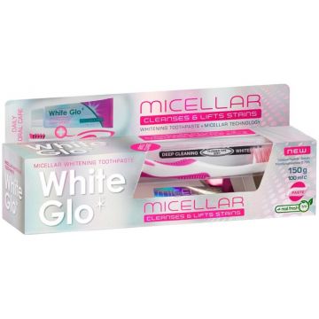 Pasta de dinti cu periuta Micellar, 100ml, White Glo