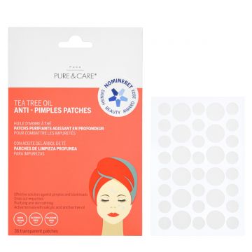 Plasturi hidrocoloidali anti-acnee, 36 bucati, Puca Pure&Care