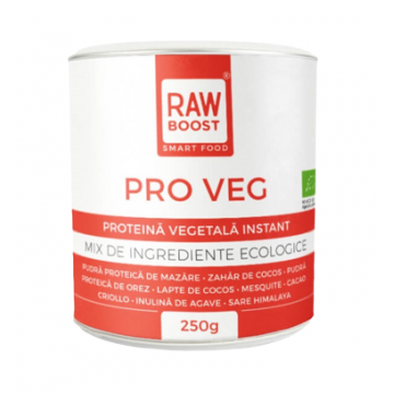 Proteina vegetala Pro Veg Smart Food Bio, 250g, Rawboost