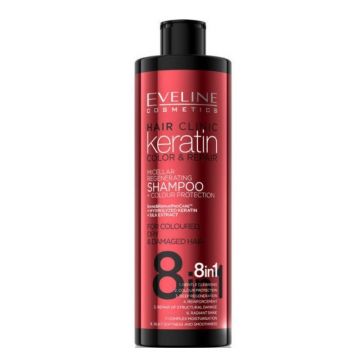 Sampon Keratin Colour Protection 8 in 1 Eveline Cosmetics, 400ml (Gramaj: 400 ml)