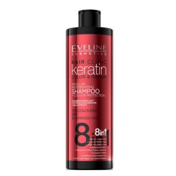 Sampon Keratin Colour Protection 8 in 1 Eveline Cosmetics, 400ml (Gramaj: 400 ml) Sampon Keratin Colour Protection 8 in 1 Eveline Cosmetics, 400ml (Gramaj: 400 ml)