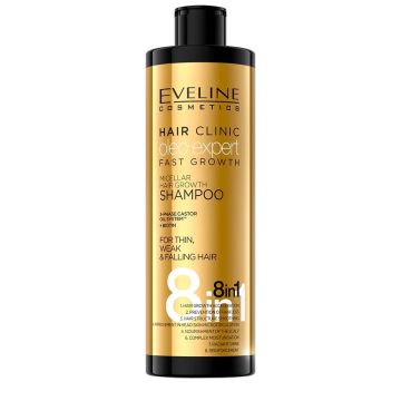 Sampon par Eveline Hair Clinic Oleo Expert Fast Growth 8 in 1, 400 ml (Gramaj: 400 ml)