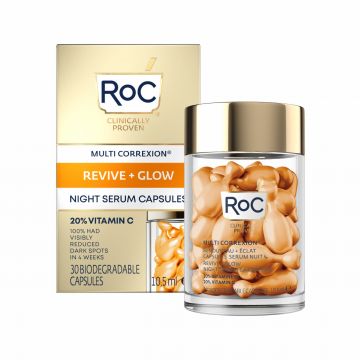 Ser de fata cu Vitamina C Multi Correxion Revive+Glow RoC, 30 bucati