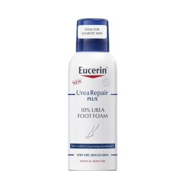 Spuma pentru picioare cu 10% uree Urea Repair Plus Eucerin, 150 ml