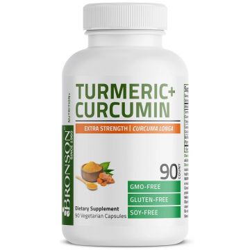 Turmeric Curcumin 1500mg, 90 capsule, Bronson Laboratories