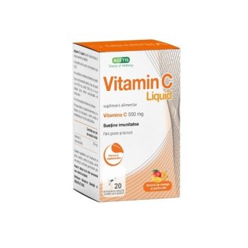Vitamin C Liquid 500mg - 20 plicuri cu solutie orala