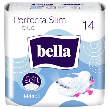 Absorbante Perfecta Slim Blue, 14 bucati, Bella