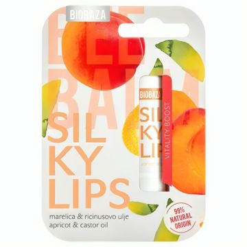 Balsam natural pentru buze Silky Lips, 4.5g, Biobaza