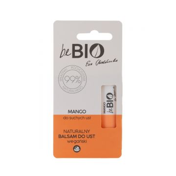 Balsam pentru buze uscate cu mango, 5g, BeBio