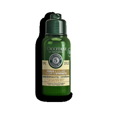 Balsam pentru par fortifiant si pentru volum Aroma Force special pentru calatorii, 75ml, L'Occitane