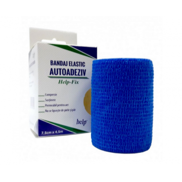 Bandaj elastic autoadeziv 7.5cm/4.5m - 1 rola RovalMed