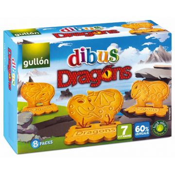 Biscuiti cu cereale Dibus Dragons, 330g, Gullon