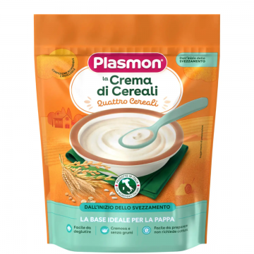 Crema cu 4 Cereale de la 6 luni, 200g, Plasmon
