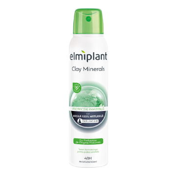 Deodorant antiperspirant spray Clay Minerals, 150ml, Elmiplant