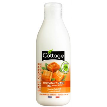 Lapte de corp hidratant cu aroma de caramel, 200ml, Cottage