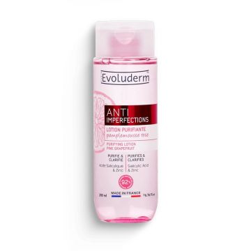 Lotiune purifianta anti-imperfectiuni pentru curatarea tenului, 200ml, Evoluderm