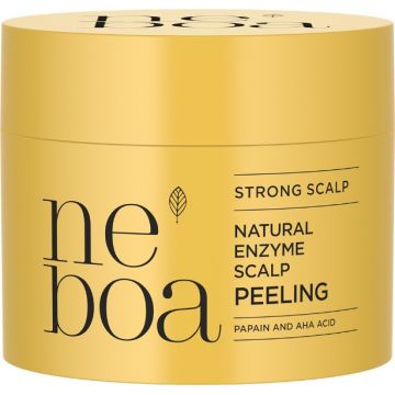 Peeling enzimatic natural pentru scalp Strong Scalp, 150ml, Neboa
