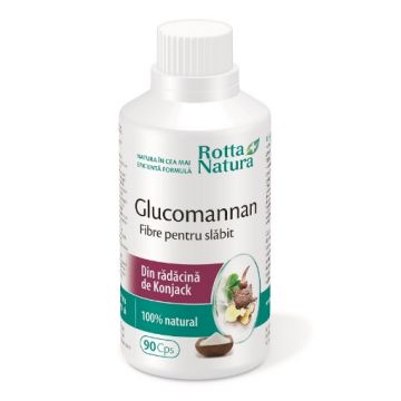 Rotta Natura Glucomannan Fibre pentru slabit - 90 capsule