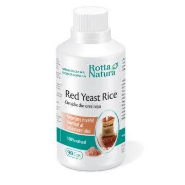 rotta natura red yeast rice(drojdie din orez rosu) 635mg ctx90 cps