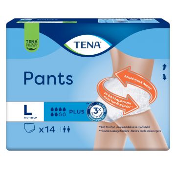 Scutece pentru adulti Pants Plus L, 14 bucati, Tena