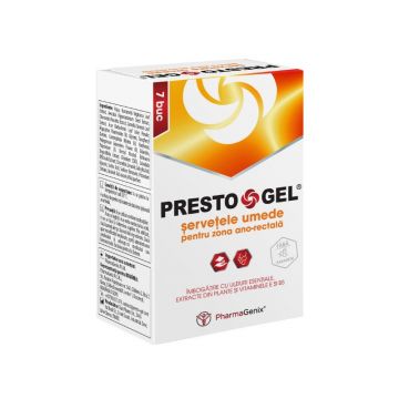 Servetele umede PrestoGel®, 7 bucati, PharmaGenix®