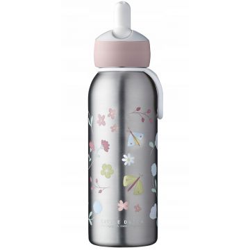 Sticla Termos din otel inoxidabil Flowers & Butterflies, 350ml, Little Dutch