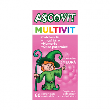 Ascovit Multivitamine, 60 comprimate masticabile
