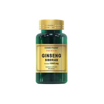 Cosmopharm Premium Ginseng siberian, 30 tablete