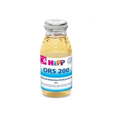 HIPP Solutie rehidratare orala pe baza de mar, 200 ml