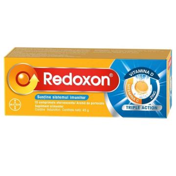Redoxon Triple Action, 10 comprimate efervescente