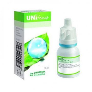 UniTears fara conservanti 5 mg/ml *10 ml solutie picaturi oftalmice