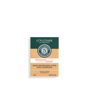 Balsam solid pentru par cu efect reparator Aroma Intense, 40g, L'Occitane